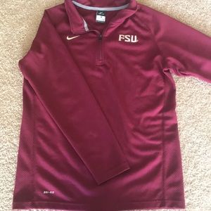 Nike FSU pullover with a zipper
